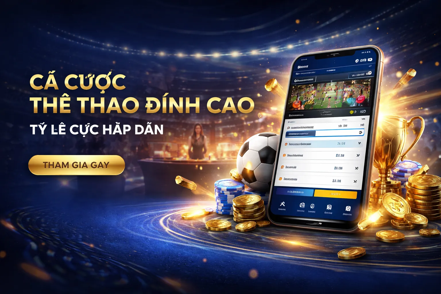 Sảnh cá cược thể thao QH99 với không gian chuyên nghiệp